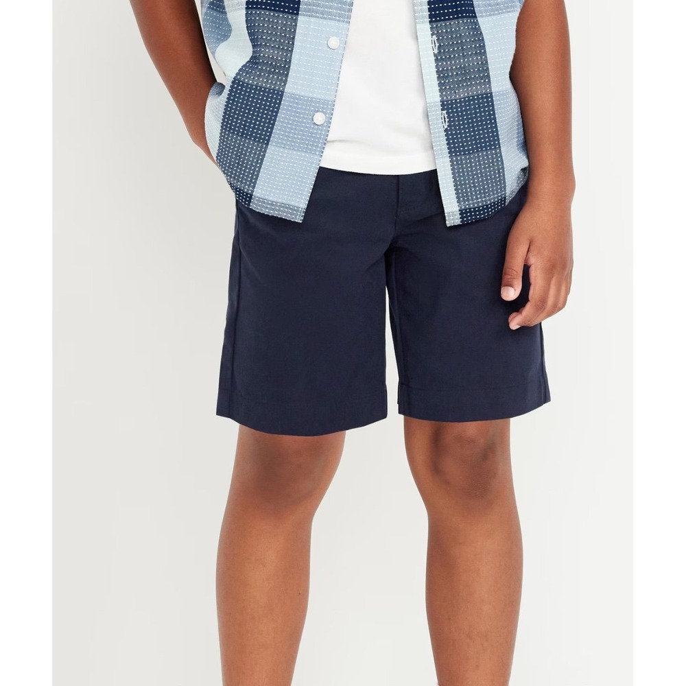 NWT Old Navy Blue school uniform short pants - Boys size 14 Plus/Husky